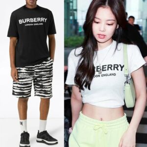 버버리 영문로고 반팔