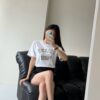 셀린느 체인자수 티셔츠