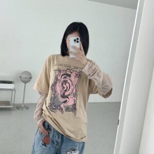 아크네스튜디오 그래픽 레이어드 티셔츠