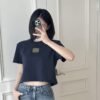 미우미우 골드패치 티셔츠