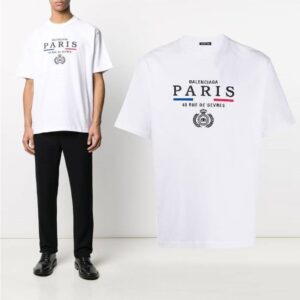 발렌시아가 파리스 자수 반팔티 <화이트>