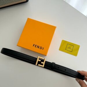 펜디 FF 리버시블 레더 여성 벨트