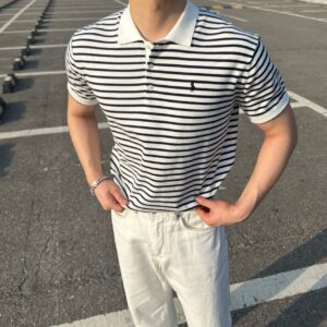 폴로랄프로렌 단가라 카라 반팔니트 (2color)