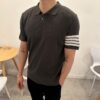 톰브라운 사선완장 카라 반팔니트 (3color)