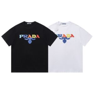 프라다 PDA 레인보우 멀티나염 반팔티 2col