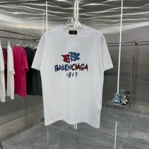 [초특가 한정수량] 발렌시아가 유니섹스 루즈버전 반팔티 화이트2XL,블랙2XL