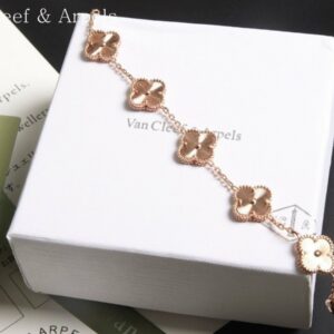 [Vancleef &arpels]반클리프 아펠 알함브라 5모티브  팔찌 (핑크골드)