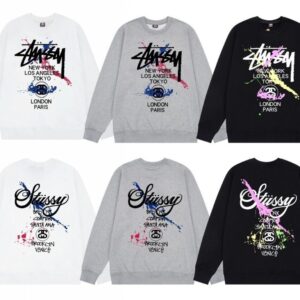 스투시 페인팅 물감 맨투맨