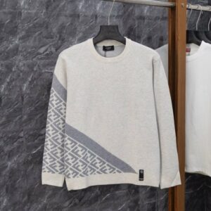 펜디 FF로고 사선 울 니트