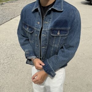 메종마르지엘라 크롭 데님자켓