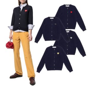 꼼데가르송 여자 가디건(네이비)