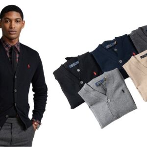 폴로랄프로렌 브이넥 가디건 5col