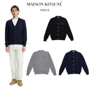 메종키츠네 볼드패치 가디건 3col