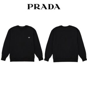 프라다 코튼 맨투맨(블랙)