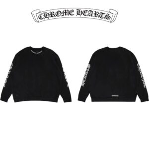 크롬하츠 라운드 나염 맨투맨(블랙)