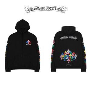 크롬하츠 멀티컬러 크로스 후드(블랙)