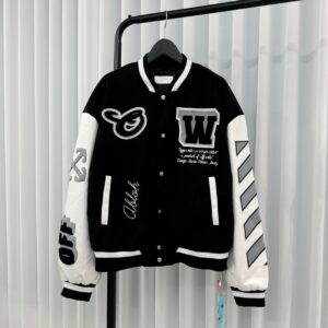 오프화이트 레아 바시티 봄버 자켓