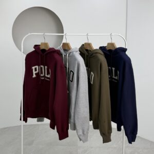 폴로랄프로렌 로고 플리스 후드 티셔츠