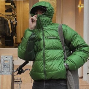 몽벨 알파인 다운 후드 패딩 2col