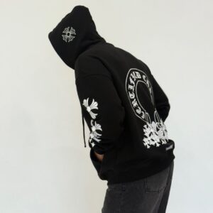 크롬하츠 X 드레이크 서티파이드 러버 보이 후드 티셔츠