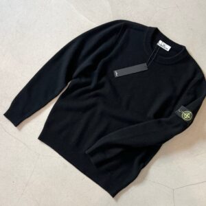 스톤아일랜드 스티치 디테일 크루넥 니트