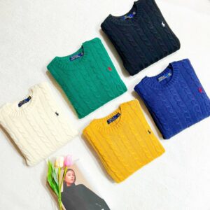 폴로랄프로렌 꽈배기 니트 스웨터