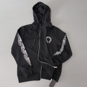 크롬하츠 홀스슈 플로랄 후드집업