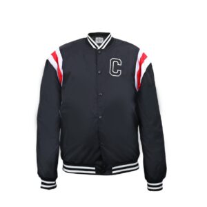 셀린느 식 사틴 바시티 자켓(블랙)