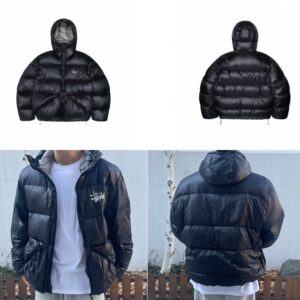 스투시 마이크로 립스탑 팬텀 패딩(블랙)