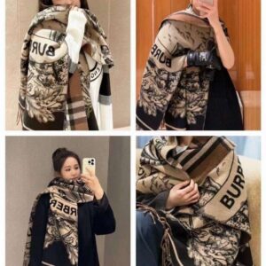 버버리 캐시미어 기사 양면 머플러